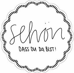 Tassendeckchen "Schön dass du da bist" aus Tissue 9-lagig, Ø 90 mm, 100 Stück