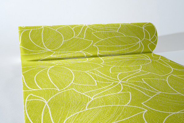Tischläufer Hugo in Hellgrün aus Linclass® Airlaid 40 cm x 24 m, 1 Stück
