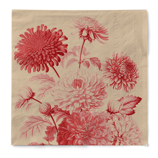 Serviette Amara aus Recycled Tissue 3-lagig, 33 x 33 cm, 1/4 Falz, 100 Stück