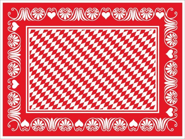 Tischset Bavaria in rot aus Linclass® Airlaid 40 x 30 cm, 100 Stück