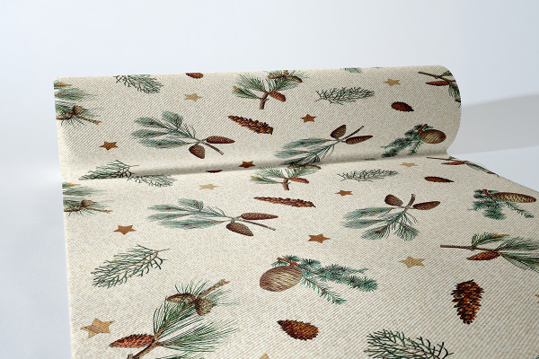 Tischläufer Pinea aus Linclass® Airlaid 40 cm x 24 m, 1 Stück