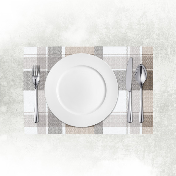 Tischset Marc in Braun-Schwarz aus Linclass® Airlaid 40 x 30 cm, 100 Stück