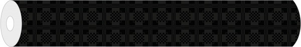 Papier-Tischdeckenrolle Damast in Schwarz aus Papier 120 cm x 25 m, 1 Stück