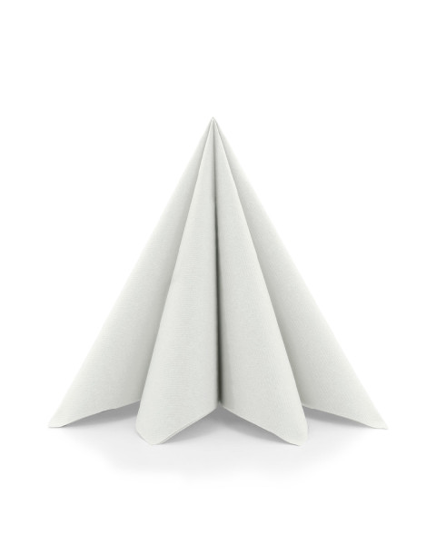 Serviette in Perlgrau/Hellgrau aus Linclass® Airlaid 40 x 40 cm, 50 Stück