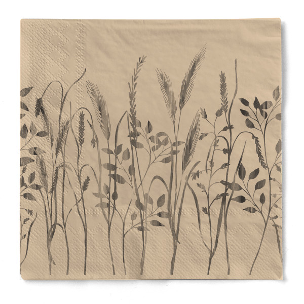 Serviette David aus Recycled Tissue 3-lagig, 33 x 33 cm, 1/4 Falz, 100 Stück