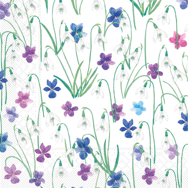 Serviette Nelia aus Tissue 3-lagig, 40 x 40 cm, 1/4 Falz, 100 Stück