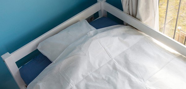 Sovie Care PP-Vlies Einmal-Bettbezug, 130 x 200 cm, 5 Stück