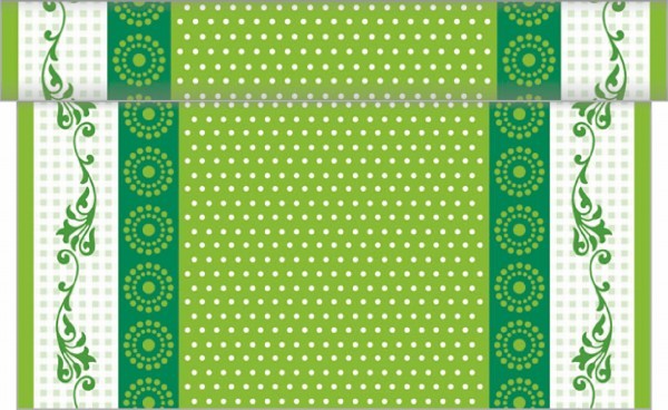 Tischläufer Rabea in Grün aus Linclass® Airlaid 40 cm x 4,80 m, 1 Stück