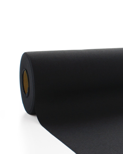 Tischdeckenrolle Schwarz aus Linclass® Airlaid 118 cm x 25 m, 1 Stück