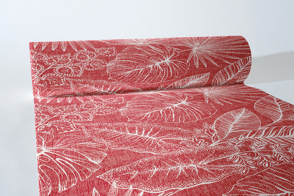 Tischläufer Kona in Bordeaux aus Linclass® Airlaid 40 cm x 24 m, 1 Stück