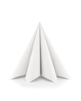 Serviette in Weiß aus Linclass® Eco 40 x 40 cm, 5x50 Stück Serviette in Weiß aus Linclass® Eco 40 x 40 cm, 5x50 Stück