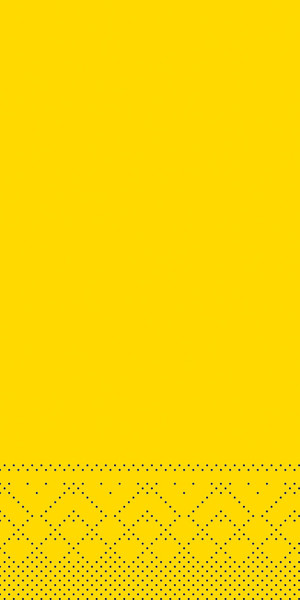 Serviette in Gelb aus Tissue 3-lagig, 40 x 40 cm, 1/8 Falz, 100 Stück