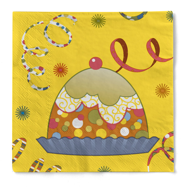 Serviette &quot;Party Balloons&quot; aus Tissue 3-lagig, 25 x 25 cm, 20 Stück