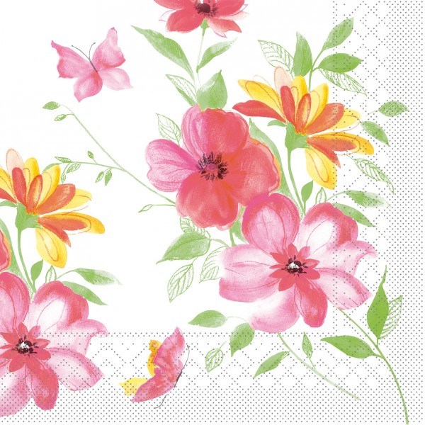 Serviette Irene aus Tissue 33 x 33 cm, 20 Stück