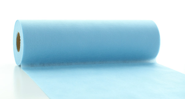Tischband Hellblau aus PP-Vlies, 30 cm x 20 m, 1 Stück