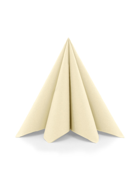 Serviette in Creme aus Linclass® Airlaid 40 x 40 cm, 50 Stück
