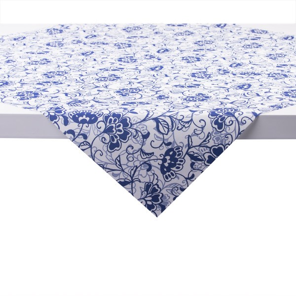 Tischdecke Liv in Blau aus Linclass® Airlaid 80 x 80 cm, 1 Stück