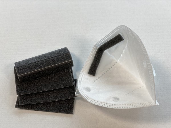 Nasenbrücken Pads Antibeschlag Nasenstreifen aus Schaumstoff 10 Stück 1 x 9 cm