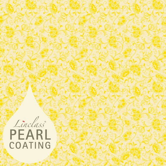 Tischdecke Liv in creme-gelb mit Pearl Coating (wasserabweisend) 80 x 80 cm, 15 Stück
