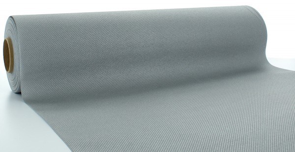 Tischläufer Silber aus Linclass® Airlaid 40 cm x 24 m, 1 Stück