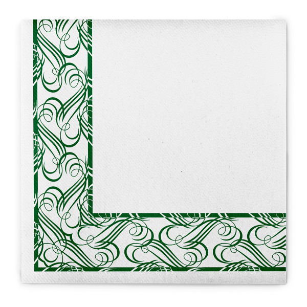 Serviette Karima in Grün aus Linclass® Airlaid 40 x 40 cm, 50 Stück