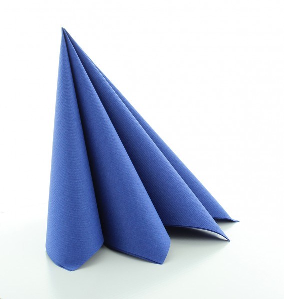 Serviette in Royalblau aus Linclass® Airlaid 40 x 40 cm, 50 Stück
