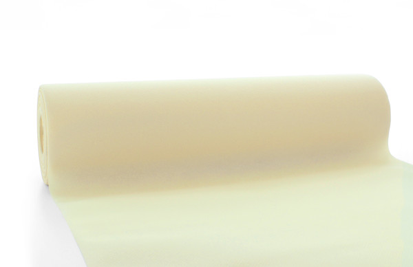 Tischläufer Creme aus Linclass® Airlaid 40 cm x 24 m, 1 Stück