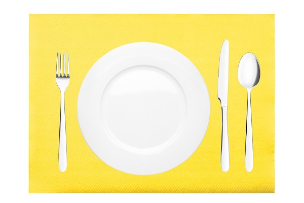 Tischset Gelb aus Linclass® Airlaid 40 x 30 cm, 100 Stück