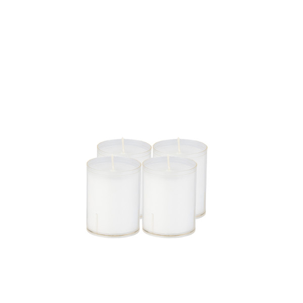 Sovie® Refill Kerzen in Transparent, Brenndauer 24 Std., 4er Pack