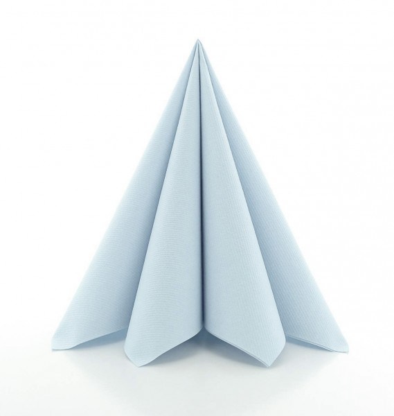 Serviette in Perlgrau aus Linclass® Airlaid 40 x 40 cm, 50 Stück