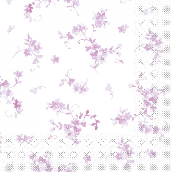 Serviette Bonnie in Beere aus Tissue 33 x 33 cm, 20 Stück