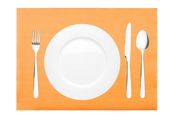 Tischset Curry/Orange aus Linclass® Airlaid 40 x 30 cm, 100 Stück