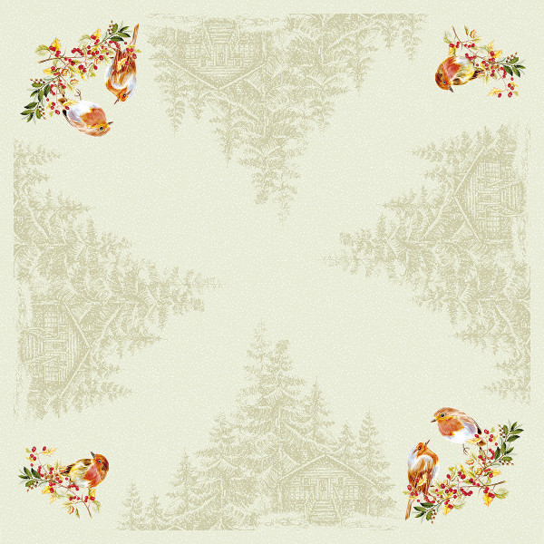 Tischdecke Pippa in Beige aus Linclass® Airlaid 80 x 80 cm, 20 Stück
