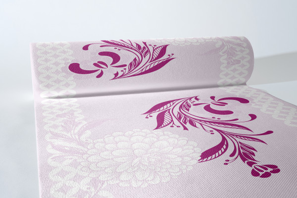 Airlaid Tischläufer Clarissa in Violett, 40cm x 24m, 4 Stück