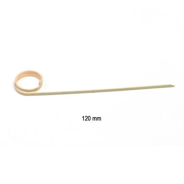 Picker aus Bambus, Curl, 120 mm, 100 Stück