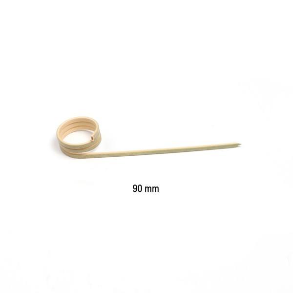 Picker aus Bambus, Curl, 90 mm, 100 Stück