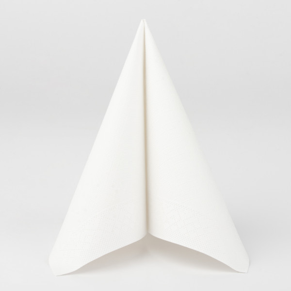 Serviette in Weiß aus Tissue Deluxe®, 4-lagig, 40 x 40 cm, 50 Stück