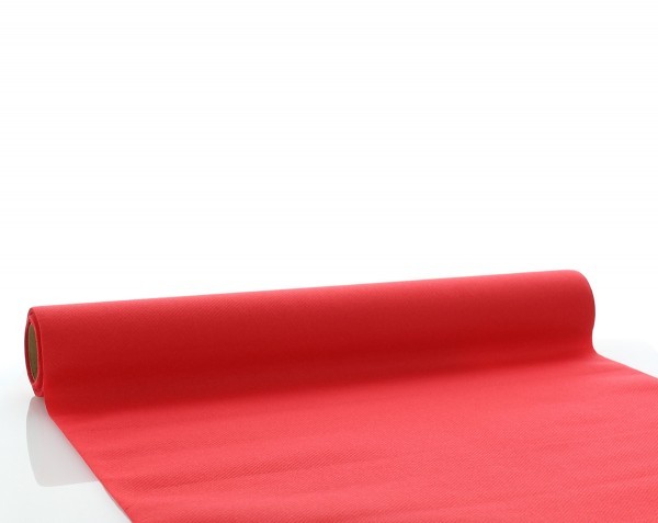 Tischläufer Rot aus Linclass® Airlaid 40 cm x 4,80 m, 1 Stück