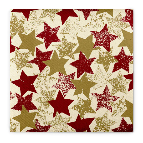 Weihnachtsserviette Levi aus Linclass® Airlaid, 40 x 40 cm, 1/4 Falz, 50 Stück