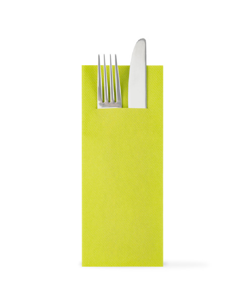 Besteckserviette "Pub" in Lime aus Linclass® Airlaid 40 x 33 cm, 1/8 Falz, 75 Stück