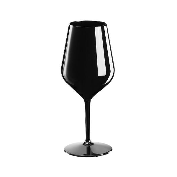 Mehrweg-Weinglas aus TT, Schwarz, 470ml, 1 Stück