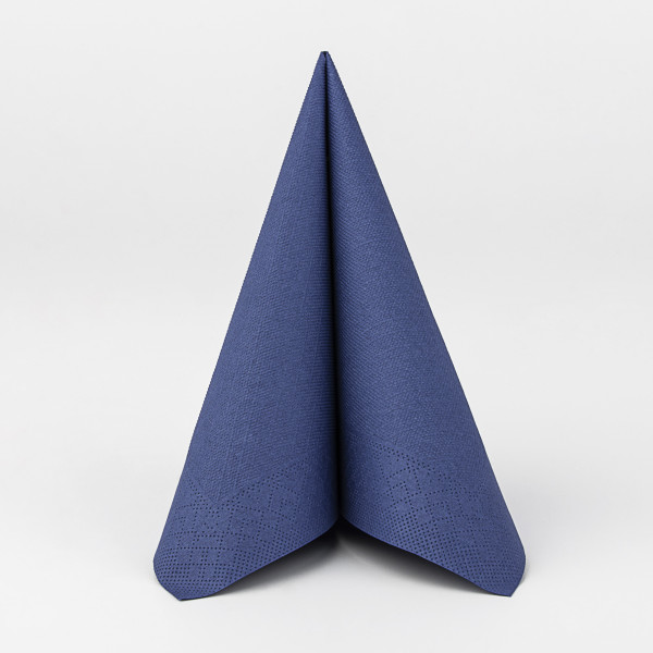 Serviette Royalblau aus Tissue Deluxe®, 4-lagig, 40 x 40 cm, 50 Stück
