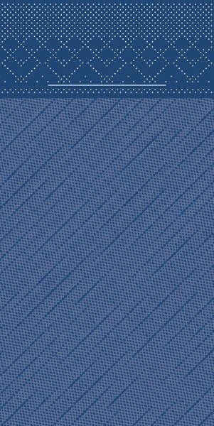 Besteckserviette Blau aus Tissue Deluxe® 40 x 40 cm, 100 Stück
