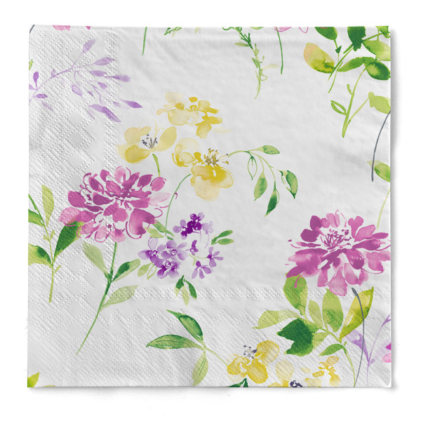 Serviette Esther aus Tissue 3-lagig, 40 x 40 cm, 1/4 Falz, 100 Stück