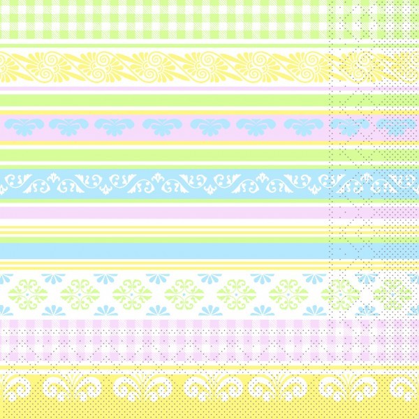 Serviette Jule in Pastell aus Tissue 33 x 33 cm, 20 Stück