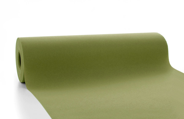 Tischläufer Oliv aus Linclass® Airlaid 40 cm x 24 m, 1 Stück