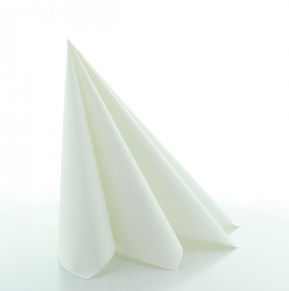 Serviette in Weiß aus Linclass® Airlaid 40 x 40 cm, 50 Stück