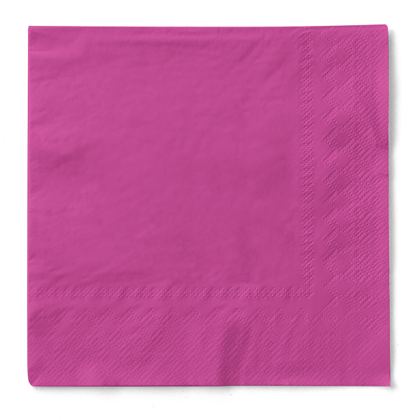 Serviette in Violett aus Tissue 3-lagig, 33 x 33 cm, 100 Stück