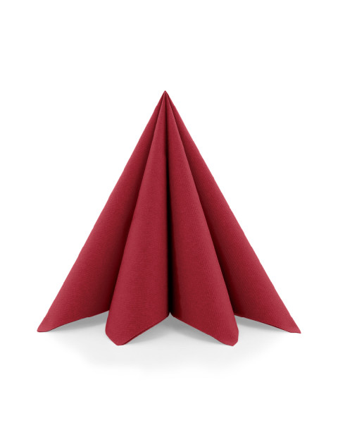 Serviette Bordeaux aus Linclass® Airlaid 40 x 40 cm, 12 Stück