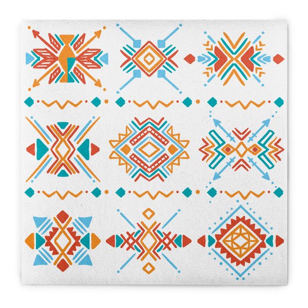 Serviette &quot;Mexico&quot; aus Linclass® Airlaid 40 x 40 cm, 12 Stück